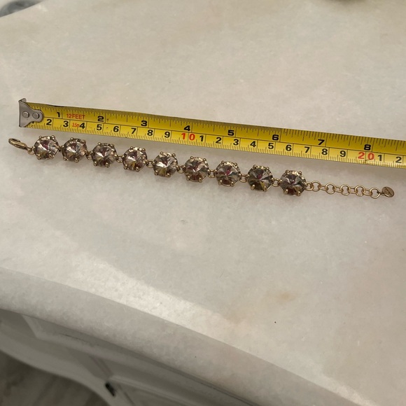 Stella & dot rose toned stone gold bracelet - Picture 3 of 3